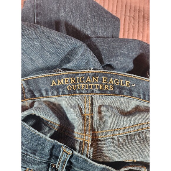 American‎ Eagle Jeans Mens 31x29 Blue Original Straight - Picture 4 of 6